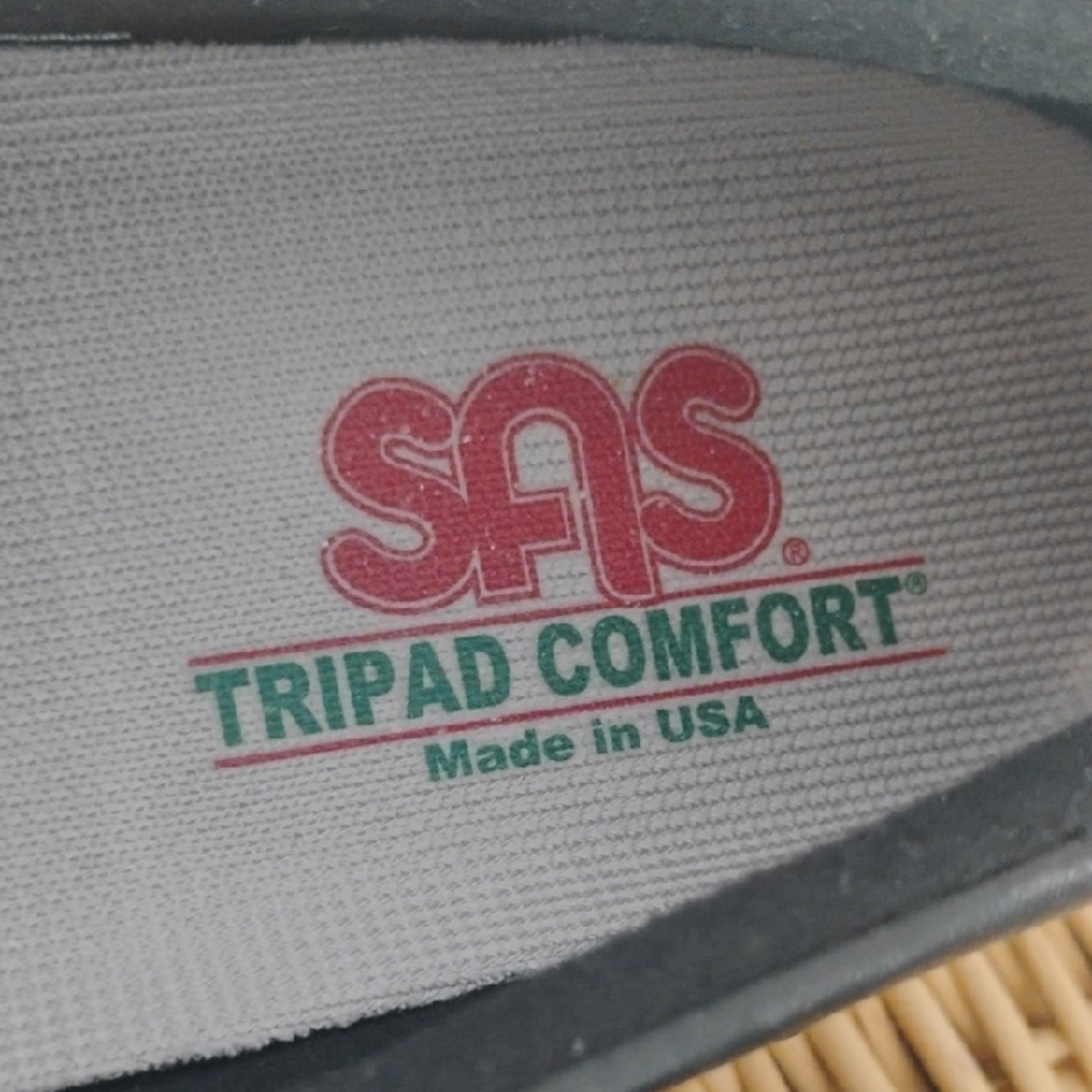 SAS Tripad Comfort Leathe Black Roamer Slip on Loafers Walking Shoes Size 9.5N - Picture 3 of 10